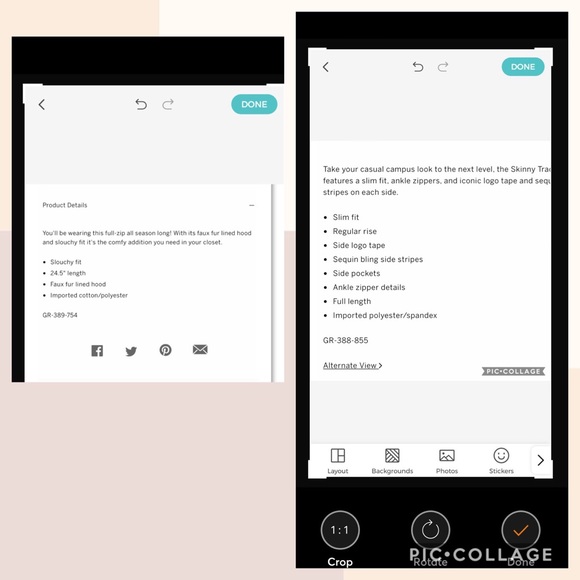 Vs Pink bling track pants faux fur full zip hoodie fashion show exclusive 2018 - Picture 11 of 15